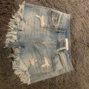 Eunina High Rise Cut Off Shorts